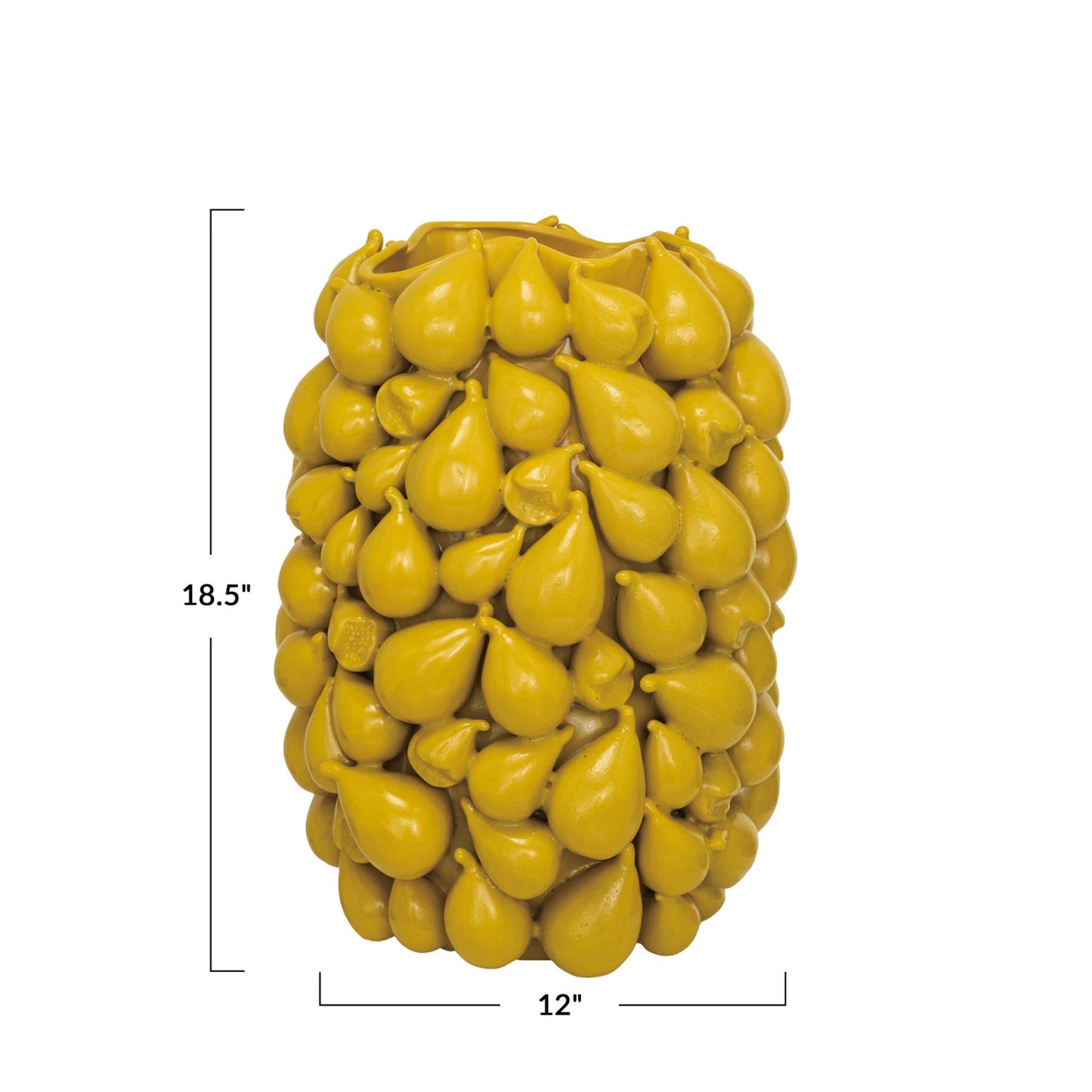 Handmade Stoneware Fig Vase