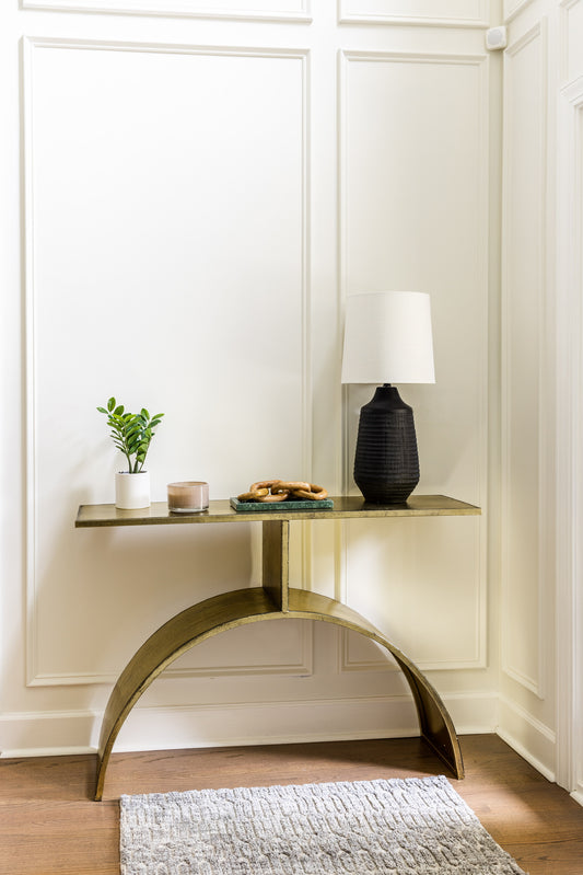 Antique Brass Console Table