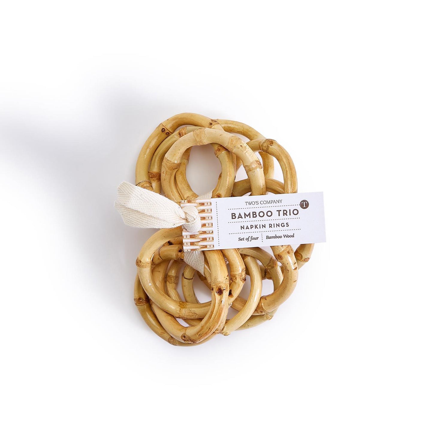 Bamboo Trio Napkin Rings