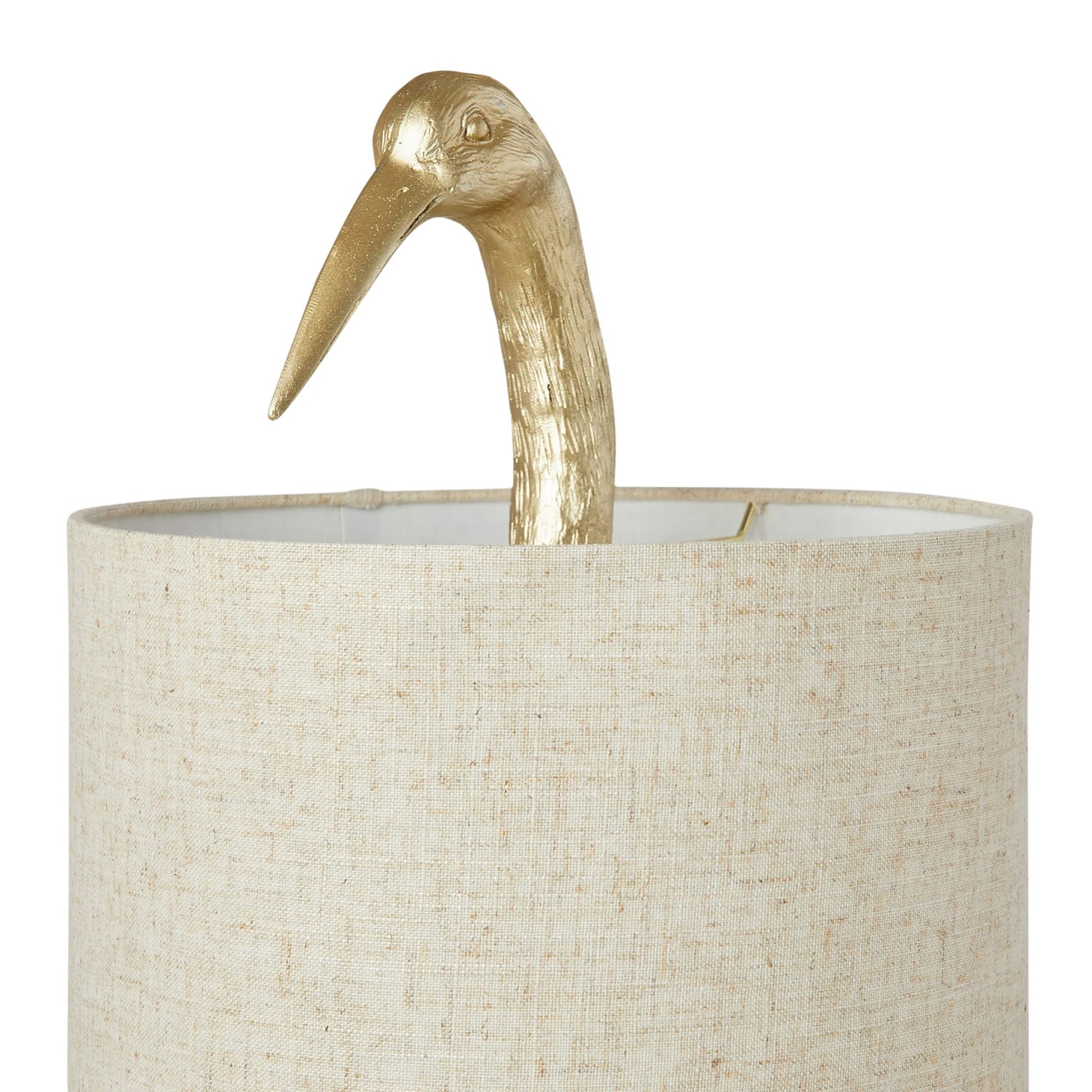 Gold Resin Bird Table Lamp