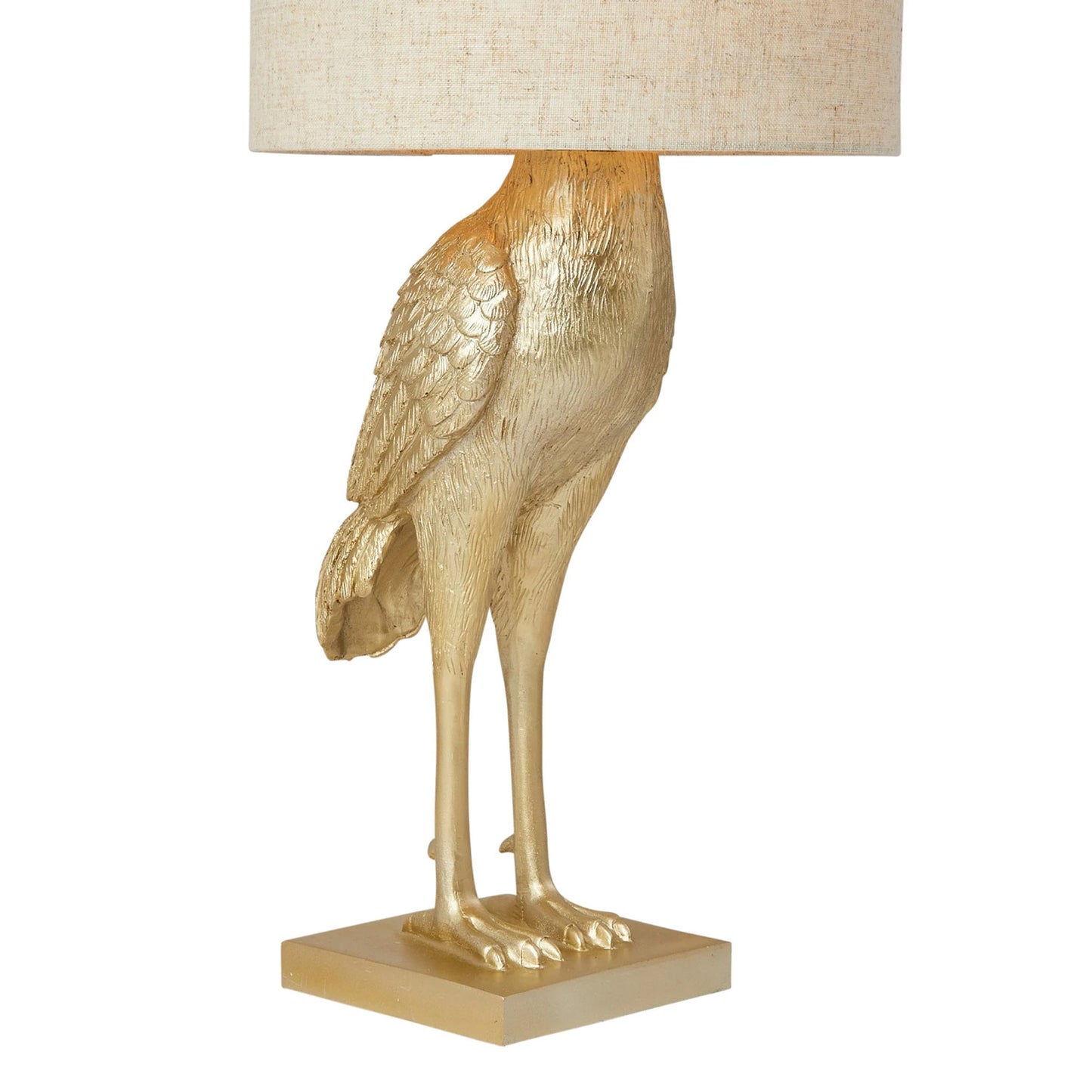 Gold Resin Bird Table Lamp