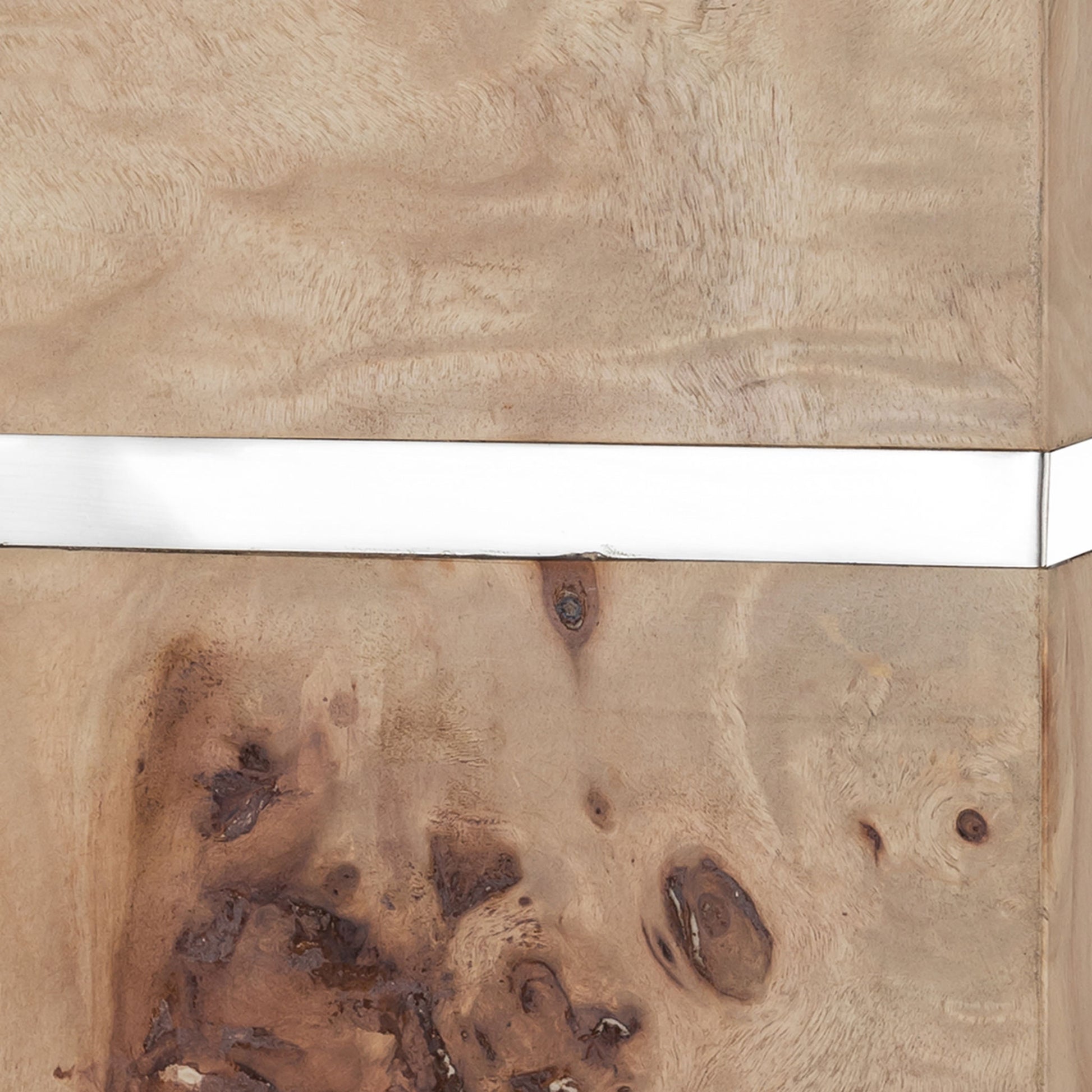 Burl and Nickel 63'' High 1-Light Floor Lamp