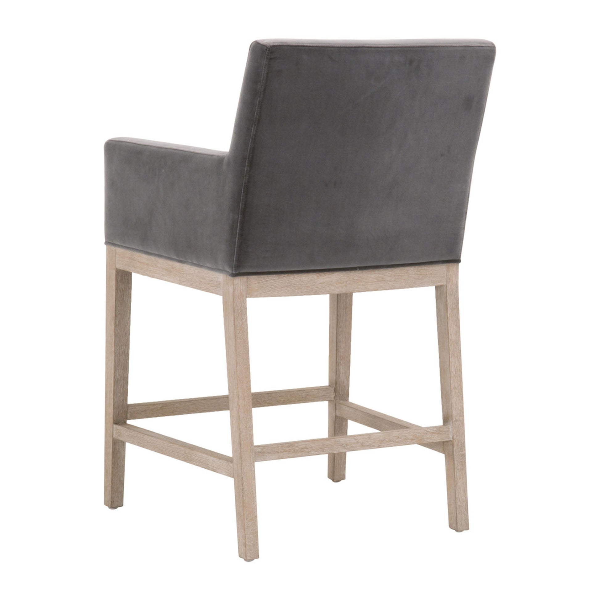 Dark Gray Slipcover Counter Stool