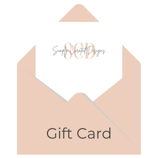 envelope with white paper and SCD logo on it - gift card