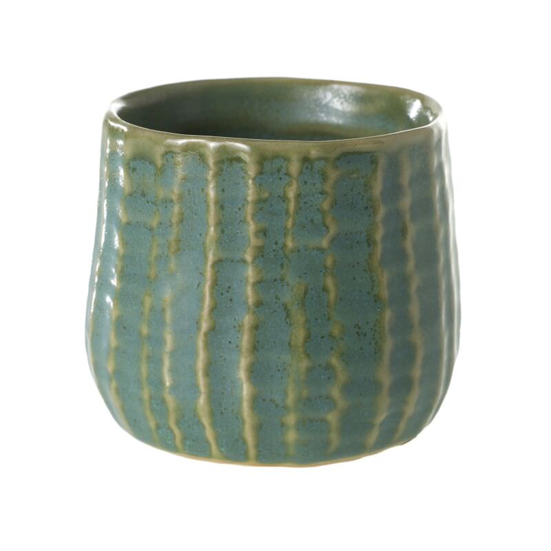 Green Ceramic Planters Collection