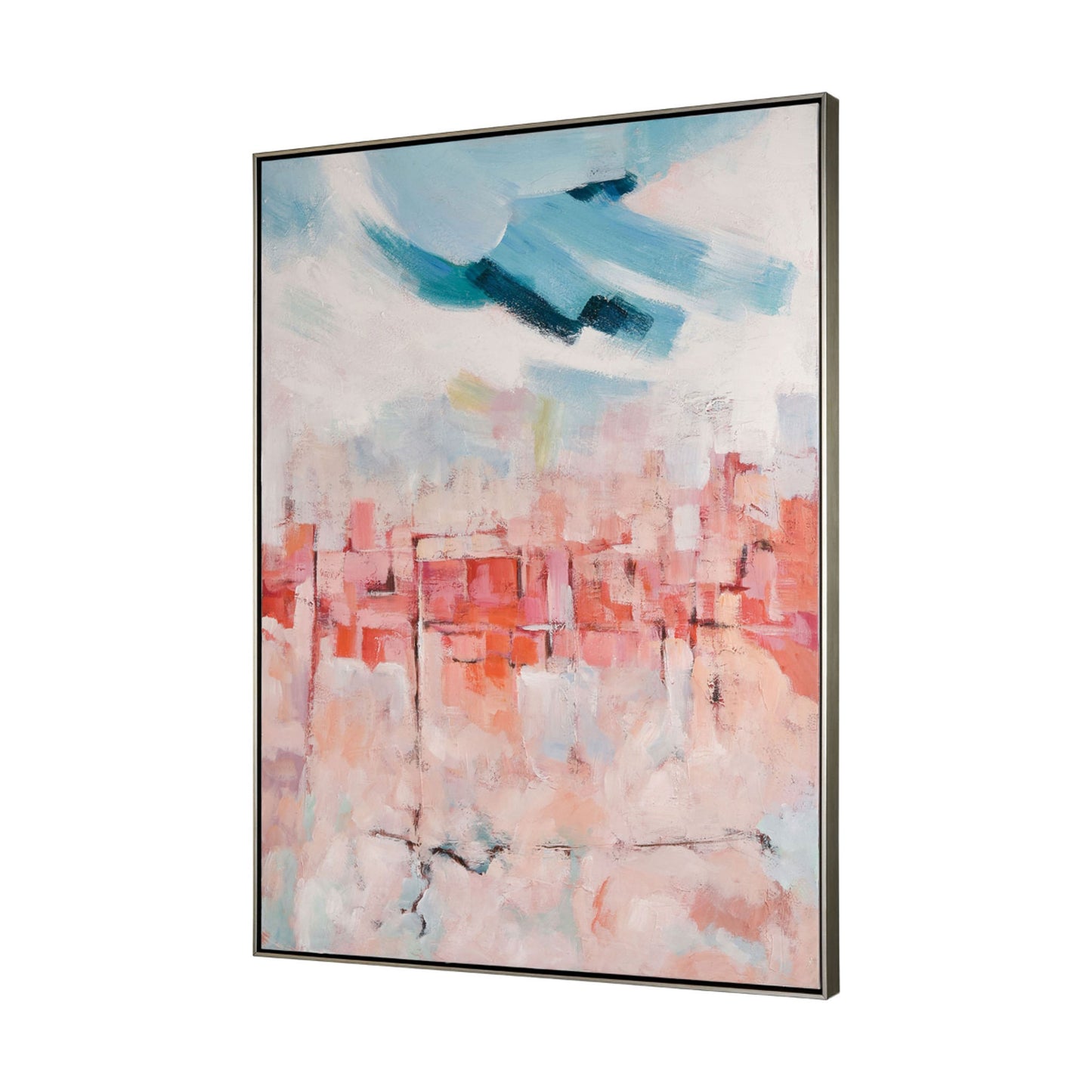 Impressionistic Cityscape Framed Wall Art