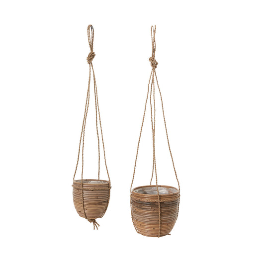 Rattan Hanging Plant Pot