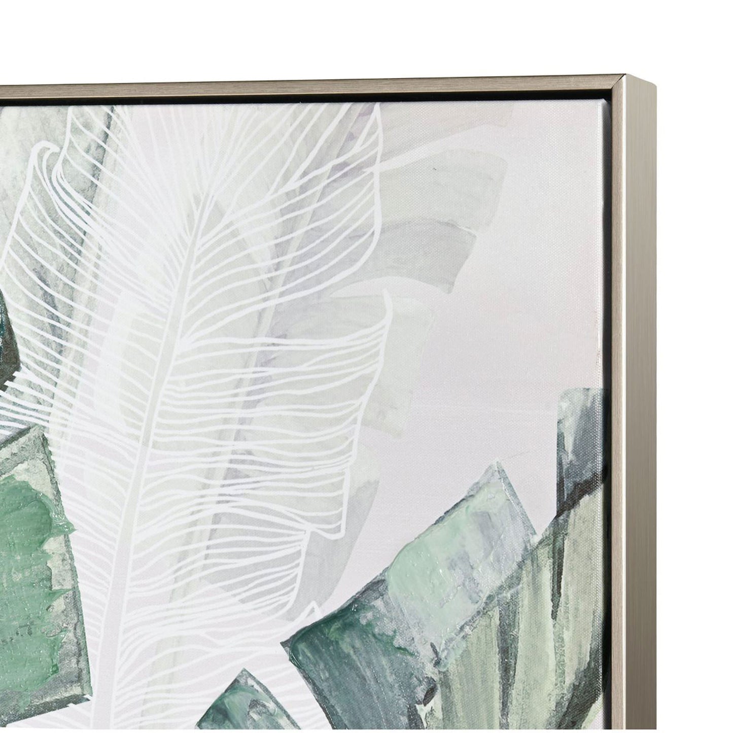 Green Banana Leaves Framed Wall Art