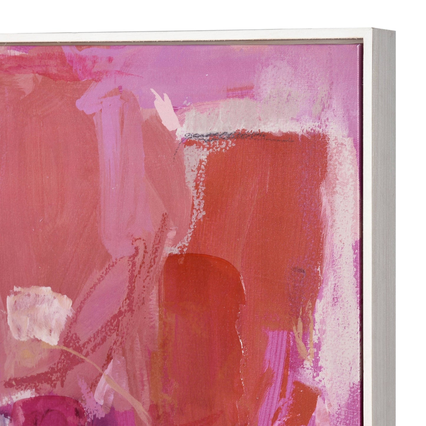 Pink Flush Abstract Framed Wall Art