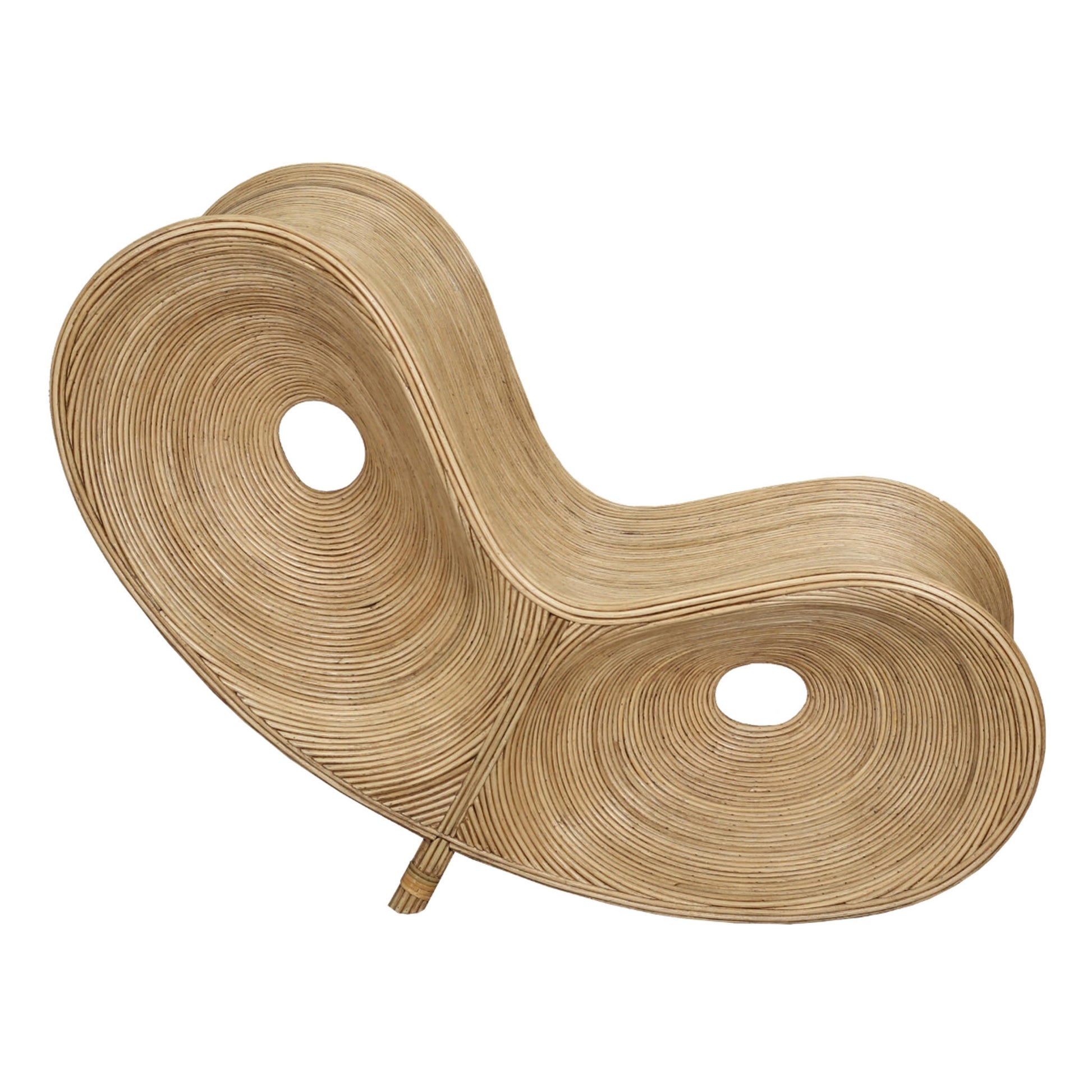 Rattan Ribbon Lounger Chair