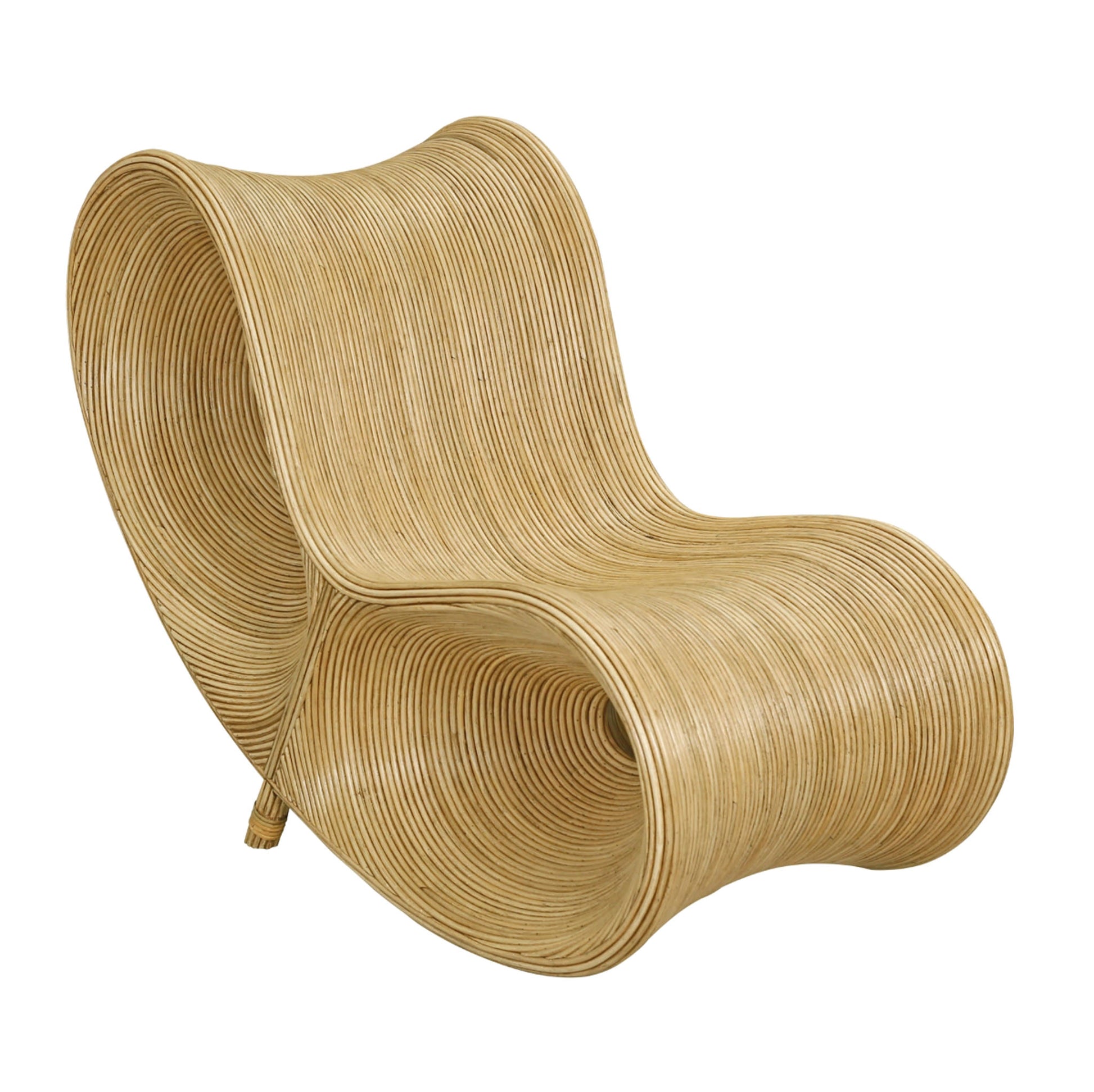 Rattan Ribbon Lounger Chair