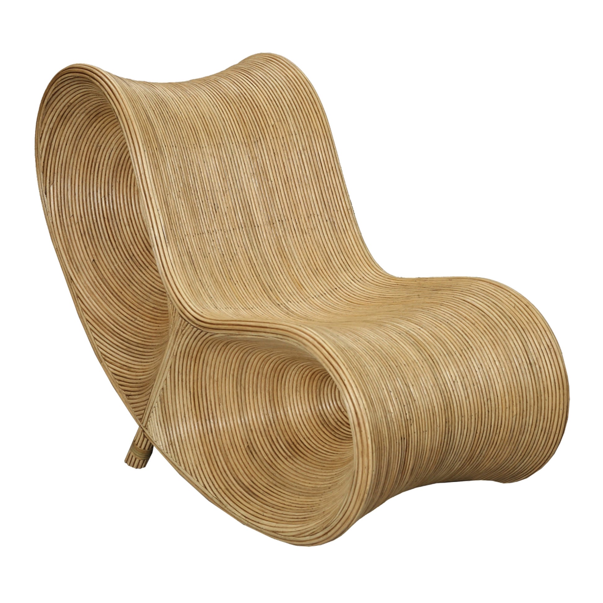 Rattan Ribbon Lounger Chair