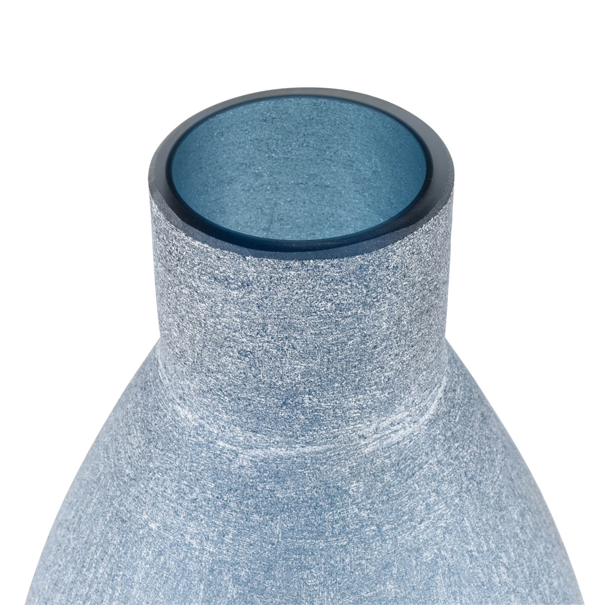 Ice Blue Glass Vase - Large