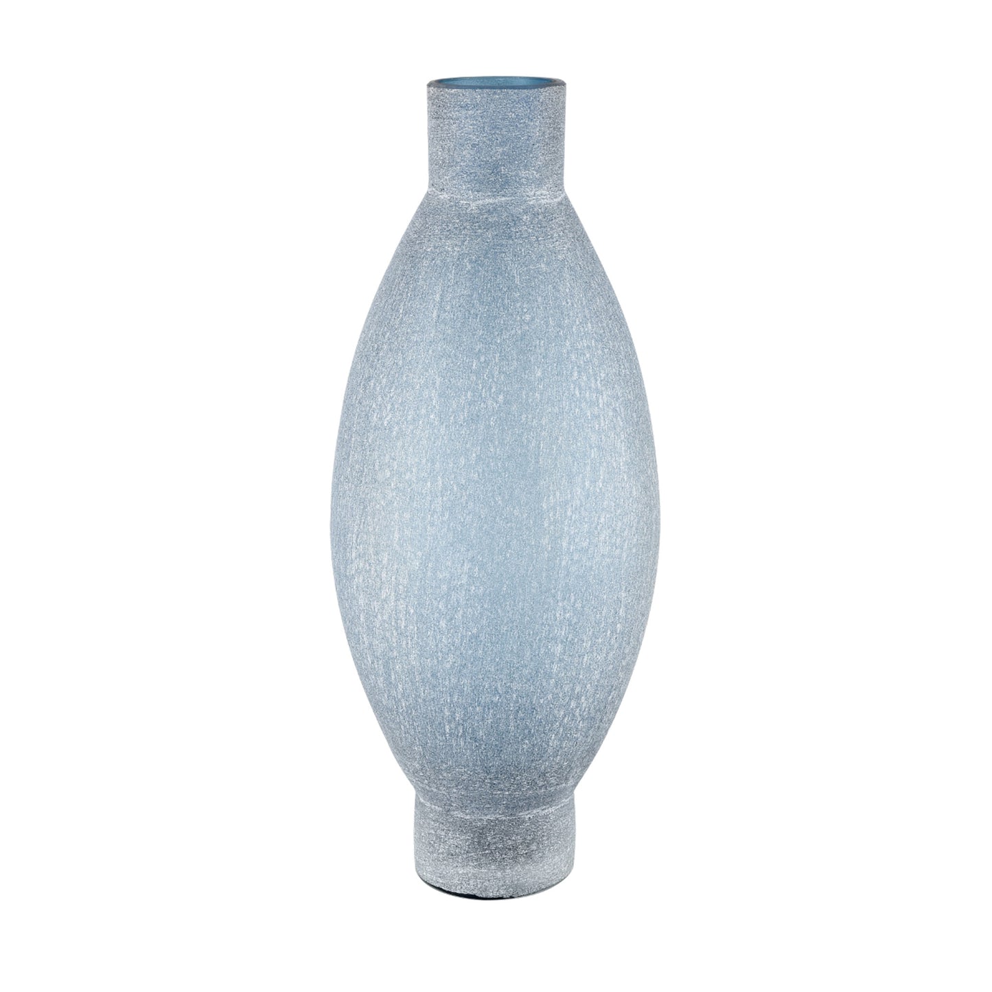 Ice Blue Glass Vase - Large