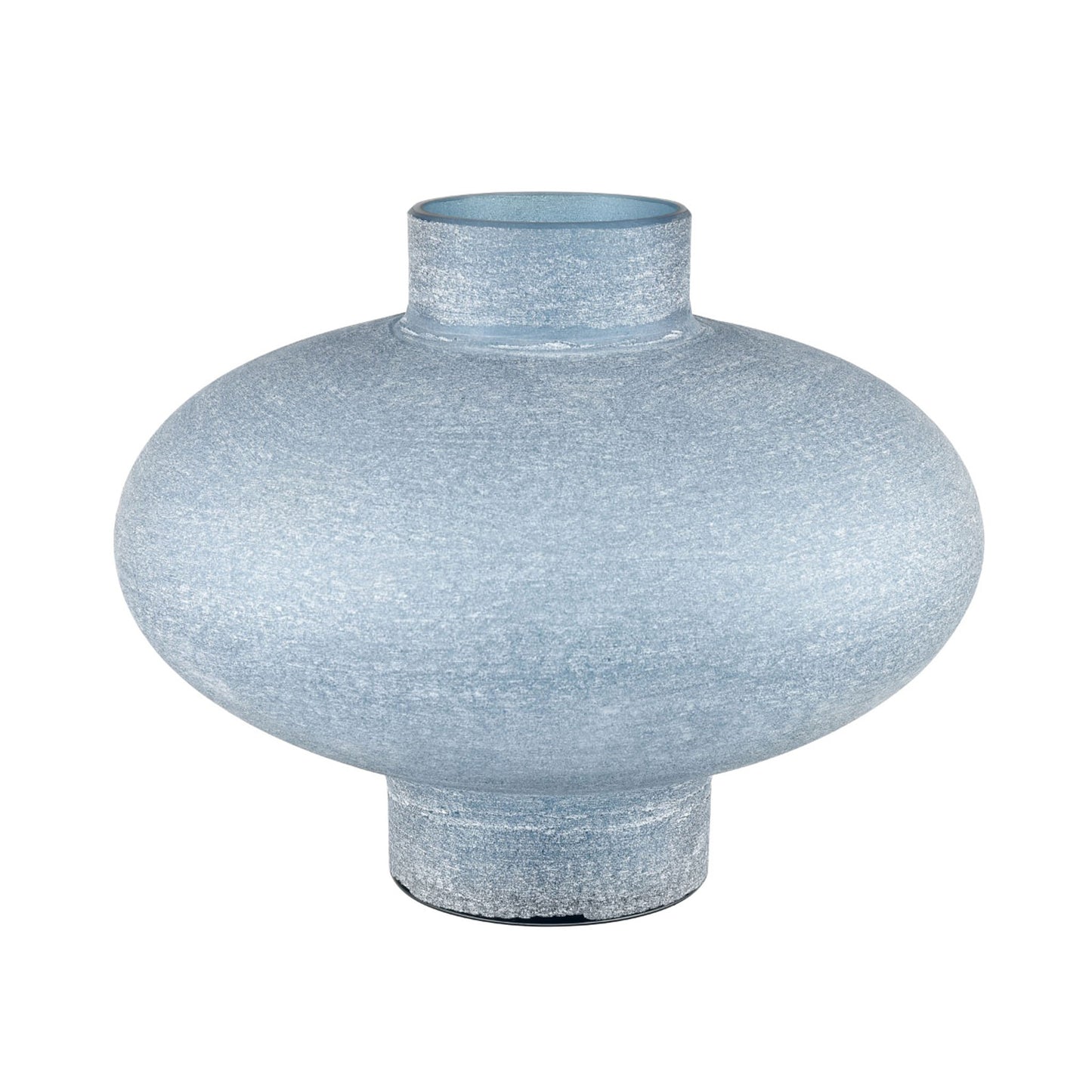 Ice Blue Glass Vase - Small