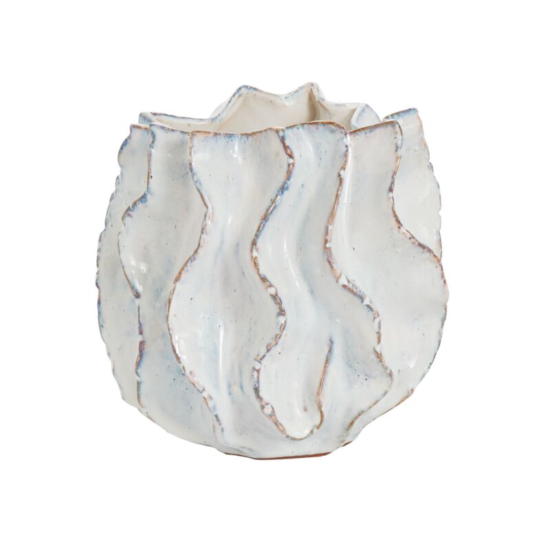 White Ceramic Accent Decor Bowl