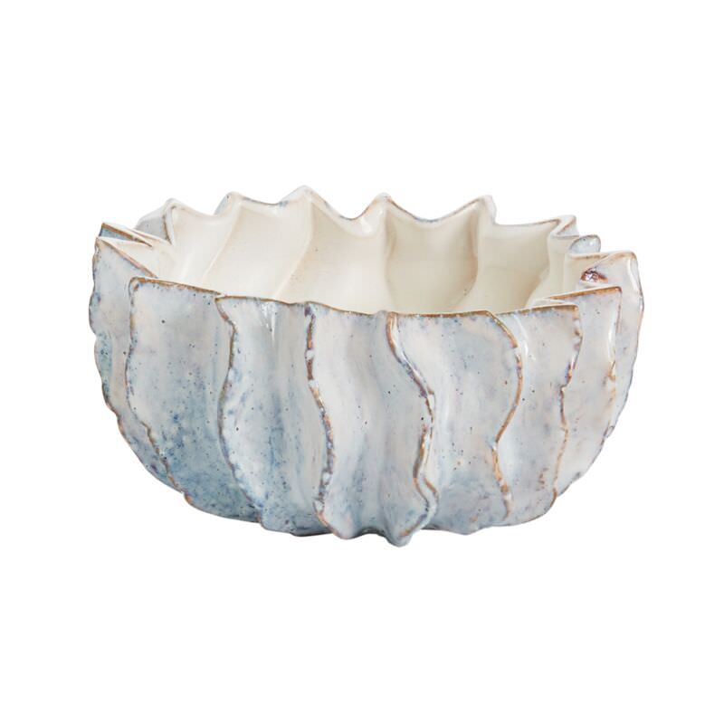 White Ceramic Accent Decor Bowl