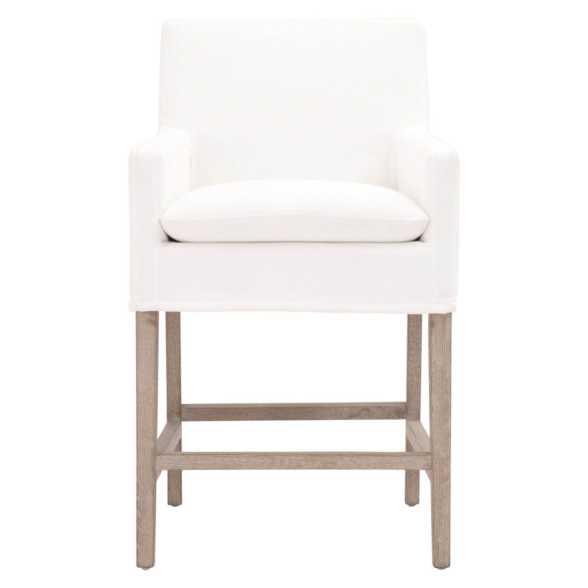 White Slipcover Counter Stool