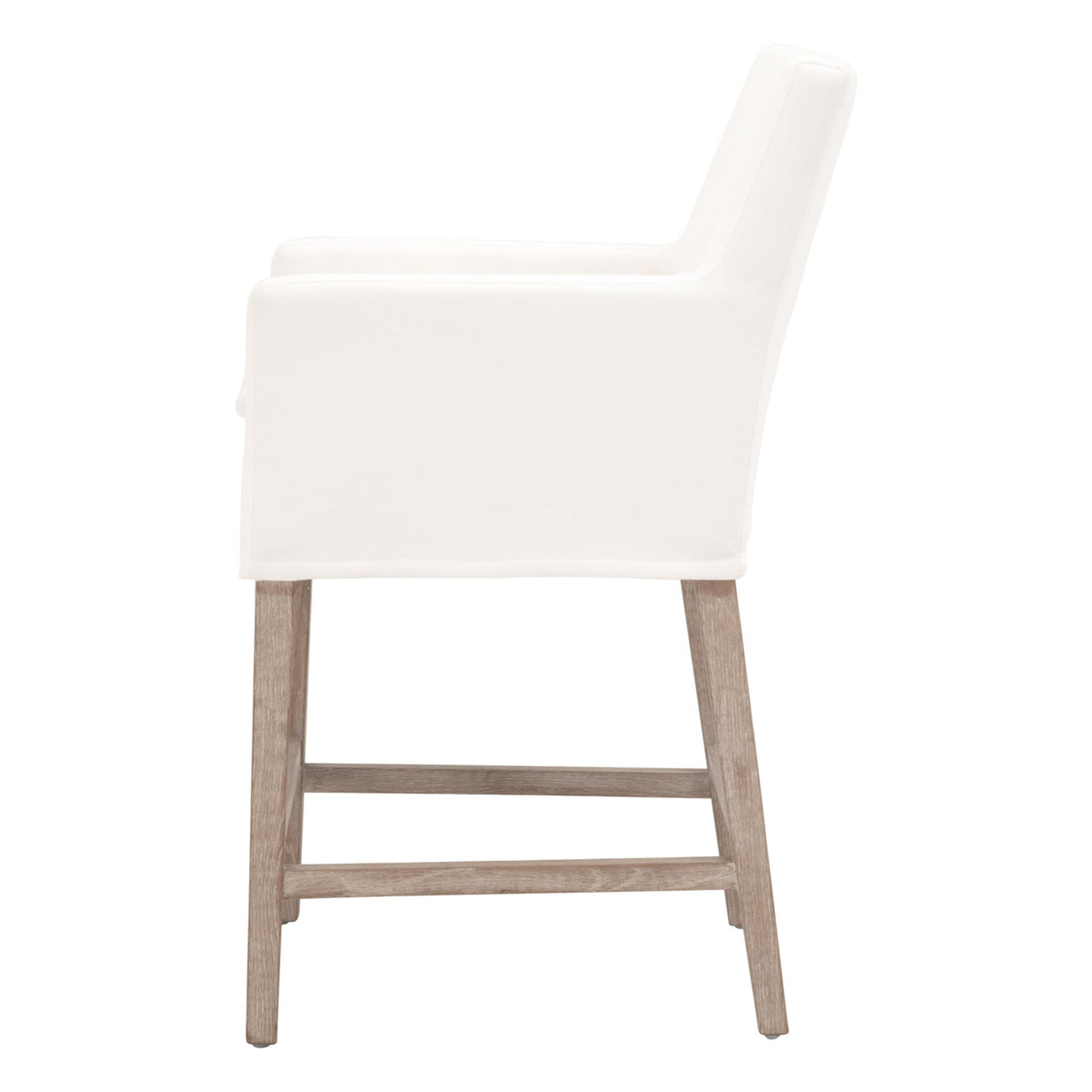 White Slipcover Counter Stool