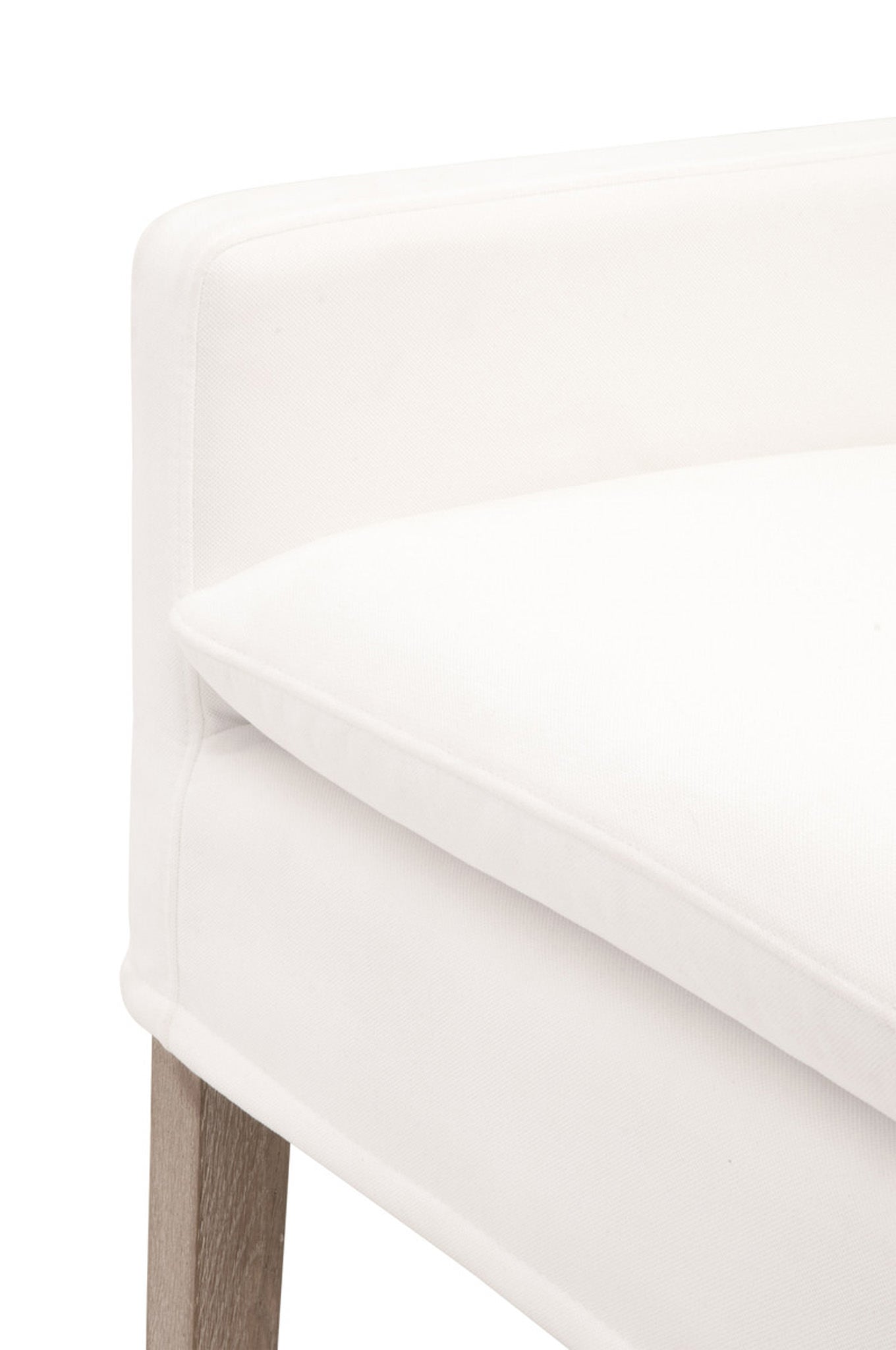 White Slipcover Counter Stool