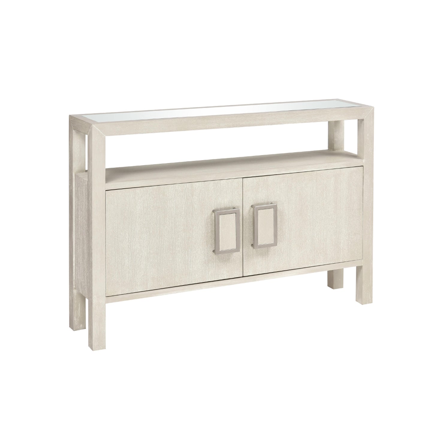 White Two Door Credenza Table