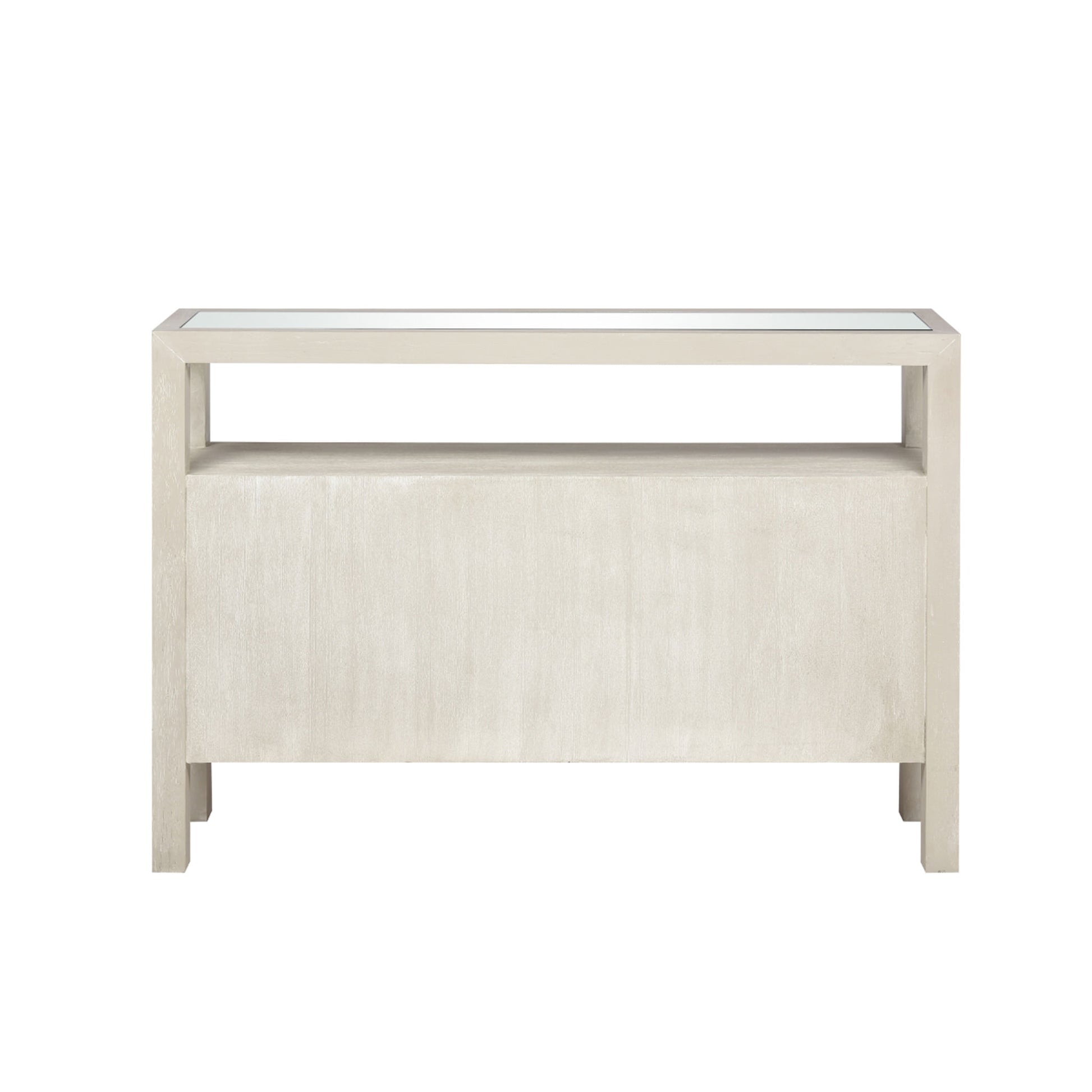 White Two Door Credenza Table